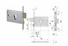 Serratura Da Infilare Per Fasce Catenaccio E Rullo Mm.82 H 44130 Mm.58 (44130600) Cisa