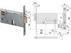 Elettroserratura Da Infilare Per Fasce Mm.77 H 1445 Mm.80 (14450800) Frontale Mm.16 Cisa