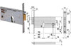 Elettroserratura Da Infilare Per Fasce Mm.77 H 1435 Mm.90 (14350900) Cisa