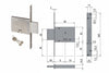Serratura Da Infilare Doppia Mappa 57013 Mm.60 (57013600) Cisa