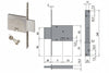 Serratura Da Infilare Doppia Mappa 57013 Mm.70 (57013700) Cisa