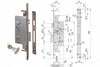 Serratura Triplice Da Infilare Doppia Mappa Con Scrocco 57215 Mm.45 (57215450) Cisa