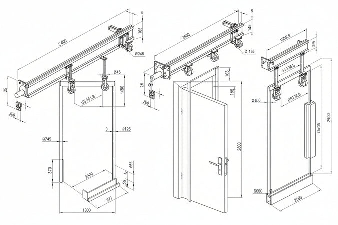 Serratura Triplice Da Infilare Per Fasce Doppia Mappa Mm.78 H 57358 Mm.90 (57358900) Cisa