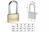 Lucchetto Locking Line Arco Lungo 20011- - Mm.50 (Art.20011500) - 6 Pezzi Cisa