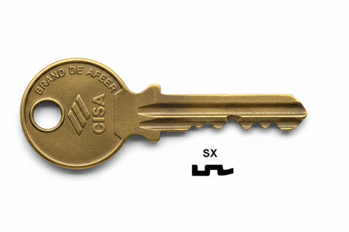 Chiavi 6 Spine Grandi 01210- - 01210002 Sx (Tipo Silca Cs 501) - 25 Pezzi Cisa