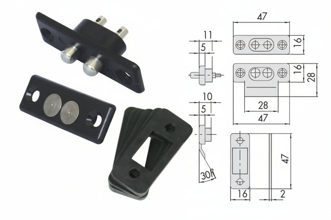 Coppia Contatti Elettrici A Pressione 06511- - (06511000) - 6 Pezzi Cisa
