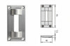 Contropiastra In Nylon 06062- - Mm.46X93 Spessore Mm.7,5 (06062) - 5 Pezzi Cisa