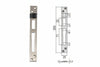 Contropiastre Per Serrature Infilare Profilati In Alluminio 06462 01 Mm.25X200, Spessore Mm.5,5 (0646201) Cisa