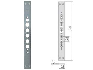 Contropiastra Per Serrature Porte Blindate Serie 15515 06221 11 Mm.350 (06221110) Cisa