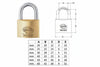 Lucchetto Ottone Arco Normale Prium Cifratura Unica Ka Pl110- - Mm.60 (Pl1106000011000) - 6 Pezzi Corbin
