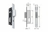 Serratura Da Infilare Per Montanti Cil. Ovale Solo Catenaccio N9140015 Mm.14,5 (N9140015000) Corni