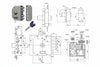 Serratura Triplice Applicare C/Scrocco A Pompa Ch. Piatta K55 3250K55 Cilindro 60 Sx (3250K55) Cr