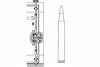 Asta Telescopica Curva Per Serratura Triplice 9101 Ø Mm.18 (9101) Cr