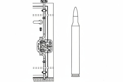 Asta Telescopica Curva Per Serratura Triplice 9101 Ø Mm.18 (9101) Cr