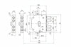Serratura Triplice Da Infilare Con Scrocco Cil. Eu. Blindate 2151Pen Mm.60 Sx (2151Pen11) Cr