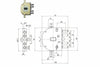 Serratura Triplice Applicare Con Scrocco Doppia Mappa Blindate 2155 Mm.60 Sx (215513) Cr
