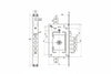 Serratura Triplice Infilare C/Scrocco Doppia Mappa Blind. Revers. 2650 Chiave Mm.92 (265001) Cr