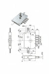 Serratura Triplice Applicare Con Scr. Doppia Mappa Blind. Heavy Mm.63 Mm.63 Dx (Ser 6111 De) Dierre