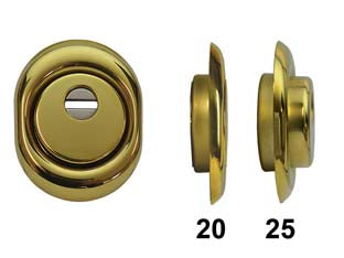 Defender Monolito A Vite Bd250 Ottonato Lucido Mm.88X68X20H. Disec