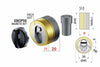 Defender Magnetico Mag Monolito Antiacido Mr460 Ottonato Lucido Ø Mm.46X20H. Compatibile Con Serrature Cipierre Disec