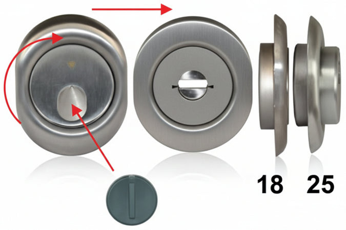 Defender Magnetico Mag Monolito Antiacido Mrm29 Cromo Satinato Mm.68X88X18H. Mrm29B Disec