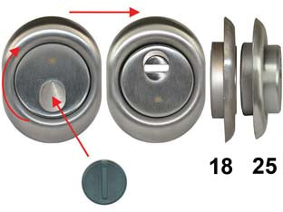 Defender Magnetico Mag Monolito Antiacido Mrm29 Cromo Satinato Mm.68X88X25H. Mrm29 Disec