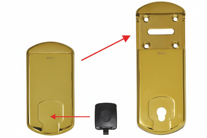 Defender Magnetico Minimag Mg220 Ottonato Lucido- - Mm.57X118-163H. - 1 Pezzi Disec