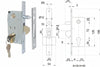 Serrature Infilare Per Cancello A Gancio Con Perno Entrata Mm.30 Art.447/S Ibfm