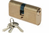 Cilindro Infilare Ovale Ottone Lucido 2302- - Mm.60 Centrato (30+30) Ka - 2 Pezzi Ibfm