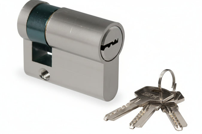Mezzo Cilindro Europeo 2303- - Mm.40 Decentrato (30+10) Ka - 2 Pezzi Ibfm