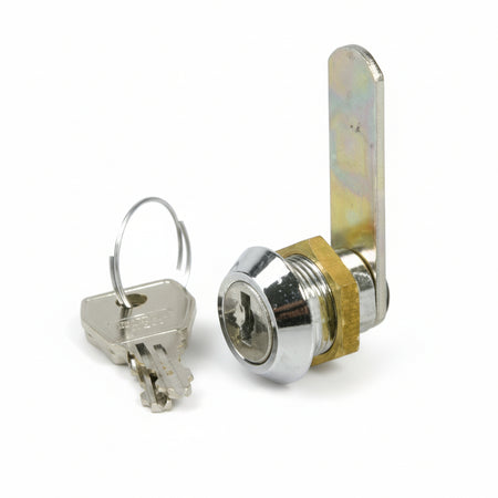 Cilindri A Leva Per Armadietti 151- - Mm.15 Finitura Cromata - 5 Pezzi Ibfm