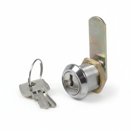 Cilindri A Leva Per Armadietti 150- - Mm.20 Finitura Cromata - 5 Pezzi Ibfm