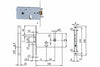 Elettroserratura Da Infilare Per Fasce Mm.76 H 550 Mm.70, Frontale Mm.16 (5507010) Iseo
