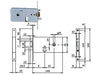 Elettroserratura Da Infilare Per Fasce Mm.76 H 550 Mm.70, Frontale Mm.20 (5507020) Iseo