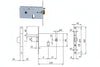 Elettroserratura Da Infilare Per Fasce Mm.76 H 551 Mm.60, Frontale Mm.16 (5516010) Iseo