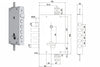 Serratura Tripl. Applicare C/Catenaccio+Scr. Cil.Eur. Blindate 668Gf Mm.63 (0066803280Gf4) Iseo
