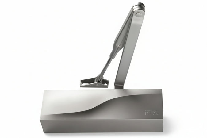 Chiudiporta Aereo Is60 3721 Argento C/Fermo, Mm.228X69X51H. (372101003) Iseo