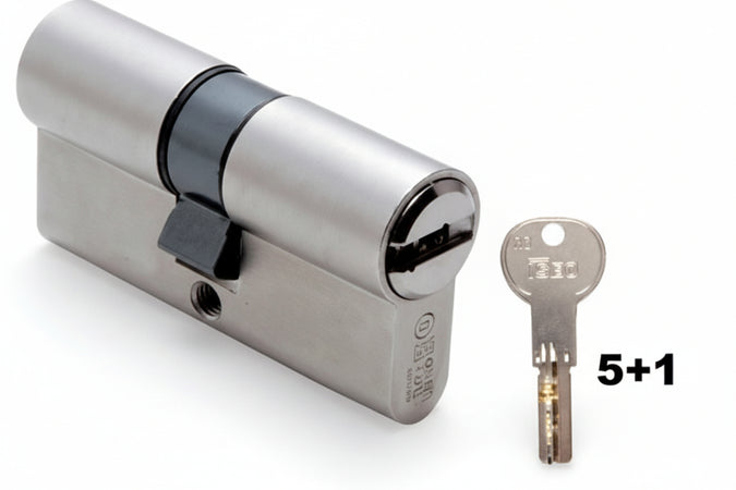 Cilindro Europeo R6 Plus 82R60 Mm.85 Decentrato (35X50) (82R6035509C5) Iseo
