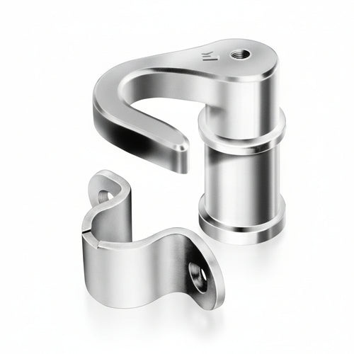 Kit Accessori Per Serrature Ad Aste Rotanti- - In Zama Bronzata (Art.Ogra 399) - 2 Pezzi Meroni
