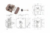 Serratura Laterale Da Applicare Con Scrocco Doppia Mappa 20510 Mm.60 Dx (20510Vddm) Mottura
