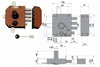 Serratura Quintuplice Da Applicare Con Scrocco Doppia Mappa 20550 Mm.60 Sx (20550Vsdmj) Mottura