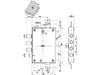 Serratura Triplice Applicare Con Scrocco Dm Blindate 52571/37 Mm.63, Sx (52571Roms1 36) Mottura