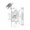 Serratura Triplice Infilare Con Scrocco Doppia Mappa Blindate 52771/28 Mm.63 Dx (52771Ml28 36) Mottura