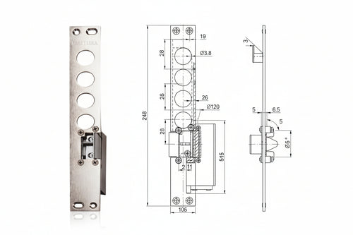 Contropiastre Elettriche 94077/28 Sx (94077S028N) Mottura