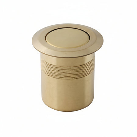 Pozzetti A Molla Antipolvere Per Serrature Ottone Lucido- - Ø Mm.16 - 5 Pezzi