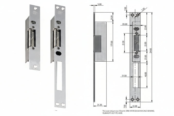 Incontro Elettrico Con Fermo Serie 6000 Frontale Corto Cm.16 (6100/1) Nuova Feb