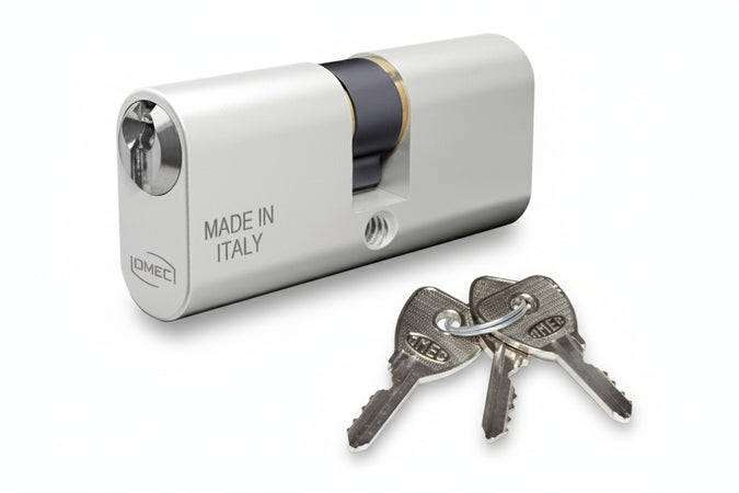 Cilindro A Infilare Ovale In Alluminio 140 Mm.60 Centrato (30X30) (140/04L) Omec