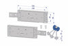 Coppia Serratura Laterale D.Mappa Per Serranda C/Catenac. Piegato 2235 Dx/Sx Accoppiate Ka (2235Xzb4508Ab3Xxka) Securemme