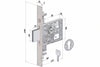 Serratura Triplice Infilare Profilo Europeo 3 Mandate 2053 Mm.60 (2053Xzb6025) Securemme