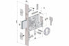 Serratura Triplice Infilare Profilo Europeo 3 Mandate 2053 Mm.70 (2053Xzb7025) Securemme